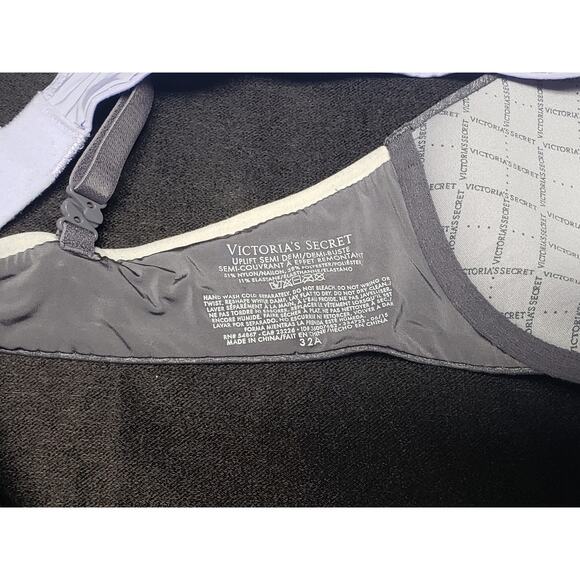 Victoria's Secret Uplift Semi Demi & Racerback Tan Purple Gray Bra Bundle | 32A - Picture 8 of 8